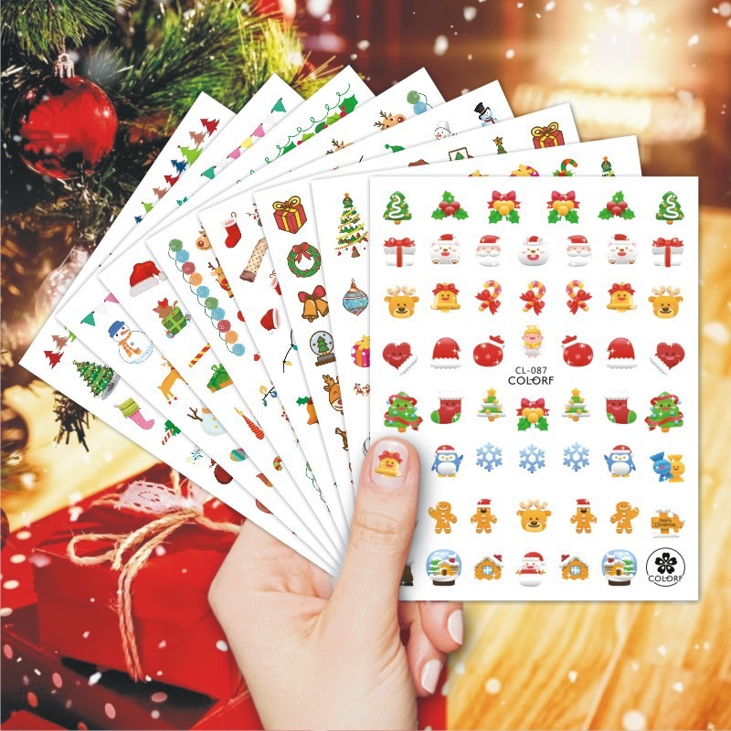 Holidays postcard sticker products sheets of 20